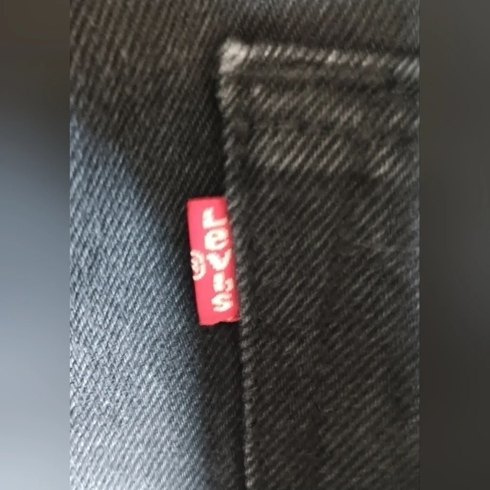 Levis 501xx Men's 41x30 Jeans Denim Button Fly Strait Black Cotton High Rise